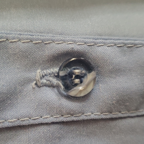 Vintage Leslie Fay Blue Shirt Dress - Picture 5 of 5